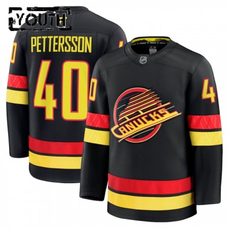 Dresovi Vancouver Canucks 2024-25 Fanatics Premium Elias Pettersson Treći Crno - Dječji